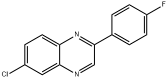 6-Chloro-2-(4-fluorophenyl)quinoxaline Struktur