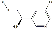 (S)-1-(5-Bromopyridin-3-yl)ethanamine hydrochloride Struktur