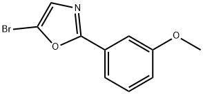 5-bromo-2-(3-methoxyphenyl)oxazole Struktur