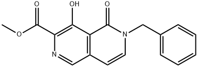 Methyl 6-benzyl-4-hydroxy-5-oxo-5,6-dihydro-2,6-naphthyridine-3-carboxylate Struktur