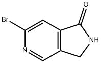 2-Bromo-6,7-dihydro-pyrrolo[3,4-b]pyridin-5-one Struktur