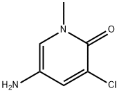 5-amino-3-chloro-1-methyl-2(1H)-Pyridinone Struktur