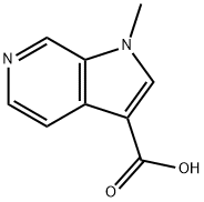 1-Methyl-1H-pyrrolo[2,3-c]pyridine-3-carboxylic acid Struktur