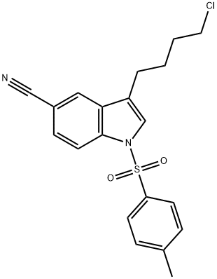 3-(4-chlorobutyl)-1-tosyl-1H-indole-5-carbonitrile