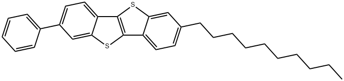 2-Decyl-7-phenyl[1]benzothieno[3,2-b][1]benzothiophene Struktur