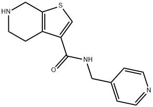 N-(pyridin-4-ylmethyl)-4,5,6,7-tetrahydrothieno[2,3-c]pyridine-3-carboxamide Struktur