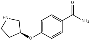 (S)-4-(pyrrolidin-3-yloxy)benzamide Struktur