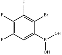 (2-Bromo-3,4,5-trifluorophenyl)boronic acid Struktur