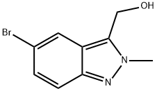 (5-Bromo-2-methyl-2H-indazol-3-yl)-methanol Struktur