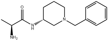 (S)-2-Amino-N-((R)-1-benzyl-piperidin-3-yl)-propionamide Struktur