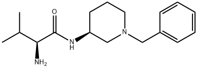 (S)-2-Amino-N-((S)-1-benzyl-piperidin-3-yl)-3-methyl-butyramide Struktur