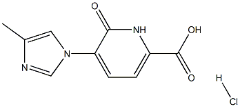 5-(4-methyl-1H-imidazol-1-yl)-6-oxo-1,6-dihydropyridine-2-carboxylicacidhydrochloride Struktur