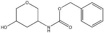 benzyl 5-hydroxytetrahydro-2H-pyran-3-ylcarbamate Struktur