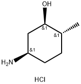 (1R,2R,5R)-5-amino-2-methylcyclohexanol hydrochloride Struktur