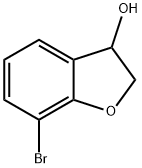 7-Bromo-2,3-dihydrobenzofuran-3-ol Struktur