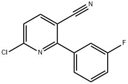 6-Chloro-2-(3-fluorophenyl)nicotinonitrile Struktur