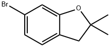 6-bromo-2,2-dimethyl-2,3-dihydrobenzofuran Struktur