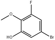 5-bromo-3-fluoro-2-methoxyphenol Struktur