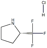 (S)-2-(Trifluoromethyl)pyrrolidine hydrochloride Struktur