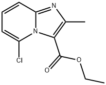 5-Chloro-2-methyl-imidazo[1,2-a]pyridine-3-carboxylic acid ethyl ester Struktur