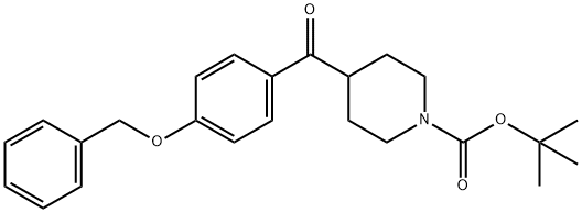 tert-butyl 4-(4-(benzyloxy)benzoyl)piperidine-1-carboxylate Struktur