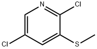 2,5-dichloro-3-(methylthio)pyridine Struktur