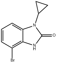 4-bromo-1-cyclopropyl-1H-benzo[d]imidazol-2(3H)-one Struktur