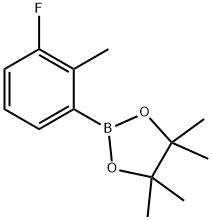 2-(3-Fluoro-2-methylphenyl)-4,4,5,5-tetramethyl-1,3,2-dioxaborolane Struktur