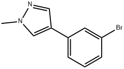 4-(3-bromophenyl)-1-methyl-1H-pyrazole Struktur