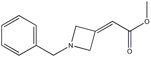 methyl 2-(1-benzylazetidin-3-ylidene)acetate Struktur