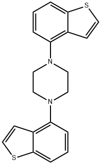 1,4-di(benzo[b]thiophen-4-yl)piperazine Struktur