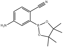 4-Amino-2-(tetramethyl-1,3,2-dioxaborolan-2-yl)benzonitrile Struktur