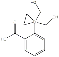 1,1-Cyclopropanedimethanol 1-benzoate Struktur