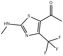 1-(2-(Methylamino)-4-(trifluoromethyl)thiazol-5-yl)ethanone Struktur