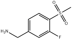 (3-fluoro-4-(methylsulfonyl)phenyl)methanamine Struktur