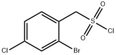 (2-Bromo-4-chlorophenyl)methanesulfonyl chloride Struktur