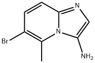 3-Amino-6-bromo-5-methylimidazo[1,2-a]pyridine Struktur