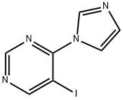 4-(1H-imidazol-1-yl)-5-iodoPyrimidine Struktur