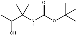 tert-butyl 3-hydroxy-2-methylbutan-2-ylcarbamate Struktur