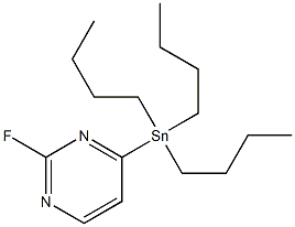 2-fluoro-4-(tributylstannyl)pyrimidine Struktur