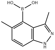 B-(3,5-dimethyl-1H-indazol-4-yl)boronic acid Struktur