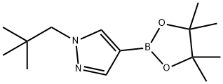 1-(2,2-dimethylpropyl)-4-(4,4,5,5-tetramethyl-1,3,2-dioxaborolan-2-yl)-1H-pyrazole Struktur