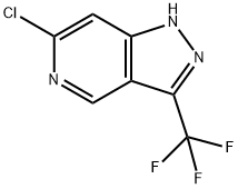 6-Chloro-3-(trifluoromethyl)-1H-pyrazolo[4,3-c]pyridine Struktur