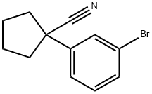 Cyclopentanecarbonitrile, 1-(3-bromophenyl)-
 Struktur