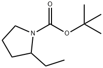 tert-butyl 2-ethylpyrrolidine-1-carboxylate Struktur