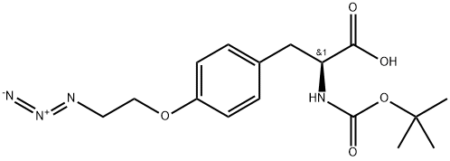 N-Boc-O-(2-azidoethyl)-L-tyrosine Struktur