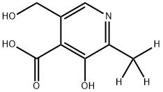 4-Pyridoxic Acid-D3 Struktur