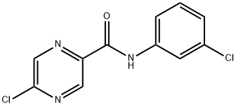 5-Chloro-N-(3-chlorophenyl)pyrazine-2-carboxamide Struktur