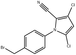 1-(4-(Bromomethyl)phenyl)-3,5-dichloro-1H-pyrrole-2-carbonitrile Struktur