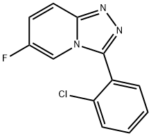 3-(2-Chlorophenyl)-6-fluoro-[1,2,4]triazolo[4,3-a]pyridine Struktur